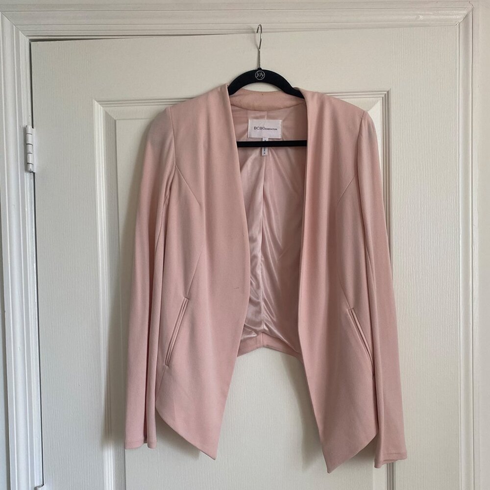 Bcbgeneration Drape Front Jacket | Color: Rose Sm… - image 4